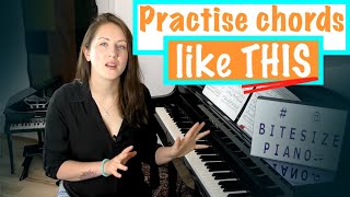 THE BEST WAY TO PRACTISE PIANO CHORDS  Chord Practise Exercises [upl. by Kemme96]