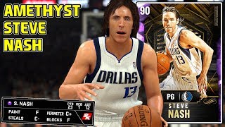 AMETHYST STEVE NASH GAMEPLAY HIS NEW RELEASE IS NICE NBA 2k20 MyTEAM [upl. by Assilla]