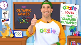 Learn About The Olympics With Ozzie  Educational Video For Kids About The Summer Games amp Olympians [upl. by Ennaeirrac153]