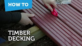 How To Build amp Lay Timber Decking [upl. by Revilo856]