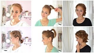 HAIR TUTORIAL  einfache KURZHAARFRISUREN [upl. by Almallah]