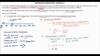 Convertible debentures  Example 2 [upl. by Firooc]