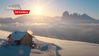 DOLOMITES Val Gardena  Winteremotions in the Dolomites [upl. by Ohploda]