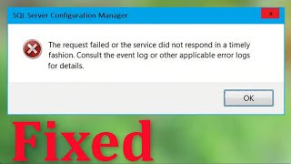 How To Fix The Request Failed Or The Service Did Not Respond In a Timely Fashion Windows 1087 [upl. by Cinimmod]