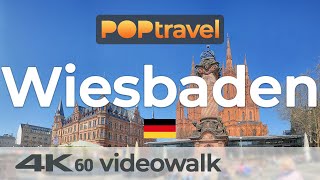 Walking in WIESBADEN  Germany  4K 60fps UHD [upl. by Procora]