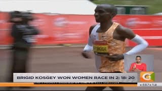 Eliud Kipchoge wins his 4th London Marathon title [upl. by Attenauqa]