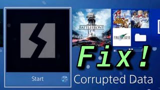 PS4 How to Fix  CORRUPTED DATA ERROR [upl. by Eednar]