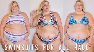 Swimsuits For All Plus Size Bikini Haul  Try On [upl. by Glad]