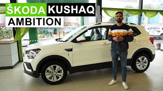 Skoda Kushaq Ambition Detailed Walkaround  Car Quest [upl. by Frayne]