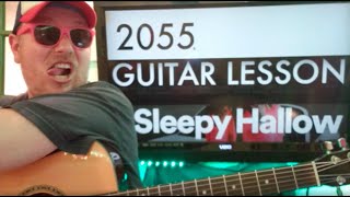 How To Play 2055 guitar Sleepy Hallow  easy guitar tutorial beginner lesson easy chords [upl. by Jeanine]