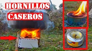 Cómo Hacer 3 Hornillos Caseros Para Camping O Supervivencia [upl. by Malet]