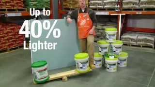 USG Ultra Light Weight Joint Compound  The Home Depot [upl. by Wohlen]