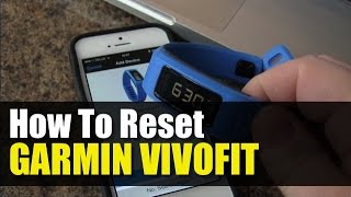 Garmin Vivofit  How to Reset [upl. by Parthen]