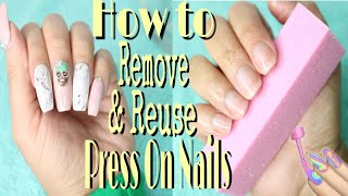 How to Remove Press On Nails Without Damage  REMOVE GLUE ON NAILS [upl. by Richel]