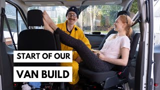 SWIVEL SEAT INSTALL driver and passenger Ford Transit swivel seats  Ep 1 [upl. by Amato]