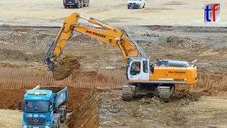 HUGE LIEBHERR R 964C Excavator  Bagger im Einsatz Germany 2017 2 [upl. by Victorie200]