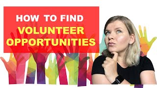 HOW TO FIND VOLUNTEER OPPORTUNITIES NEAR ME MY EXPERIENCE [upl. by Eidua]