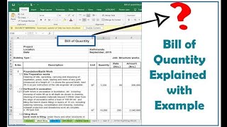 HOW TO READ BOQ  HOW TO READ TENDER DOCUMENTS [upl. by Ecienaj734]