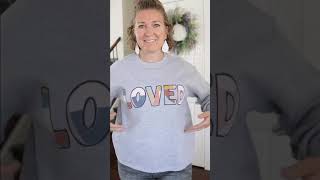 Reverse appliqué sweatshirt tutorial [upl. by Alyss]