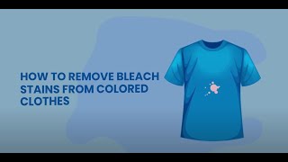 How to remove bleach stains from colored clothes [upl. by Bowles]