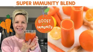 Carrot Juice Recipe with Orange amp Ginger  IMMUNEBOOSTING [upl. by Eatnuhs105]