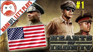 Hearts of Iron IV  USA Historical Playthrough  part 1 [upl. by Goebel]