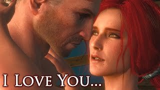 The Witcher 3  I Love You  Triss Merigold Romance [upl. by Ellehsim]