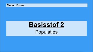 Havo 4  Ecologie en milieu  Basisstof 2 voedselrelaties [upl. by Sloane]