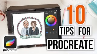 Using Procreate 10 Tips For Beginners  Procreate Tutorial [upl. by Nylknarf]