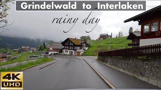 4K  Grindelwald to Interlaken Switzerland  4K 60fps [upl. by Rihana544]