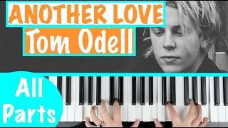 How to play ANOTHER LOVE  Tom Odell Piano Tutorial Chords Accompaniment [upl. by Lancelot]