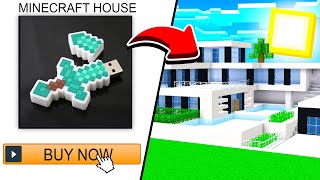 Buying 5 CRAZY Minecraft Houses from AMAZON [upl. by Michey]