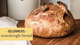 How to Make No Knead Sourdough Bread  Baked in a Dutch Oven [upl. by Danyette]