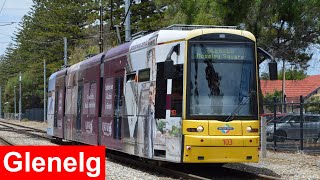 Trams on the Glenelg Tram Line  Adelaide Metro [upl. by Nylrehs547]