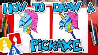 How To Draw Fortnite Rainbow Smash Pickaxe [upl. by Maice]