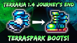 Terraspark Boots  NEW ITEM Best Boots in Terraria Journeys End 14 Upgrade to Frostspark Boots [upl. by Sayed]