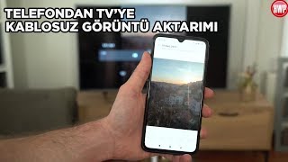 Telefondan TVye kablosuz görüntü aktarma  Nasıl yapılır [upl. by Doble]