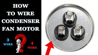 How to Wire a Condenser Fan Motor [upl. by Anaerda]