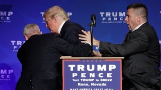 Donald Trump rushed off stage during rally in Nevada [upl. by Messing]