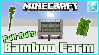 Minecraft FullAuto Bamboo Farm Tutorial 114 [upl. by Lesley983]