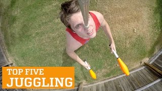 TOP FIVE JUGGLING  PEOPLE ARE AWESOME [upl. by Broder]