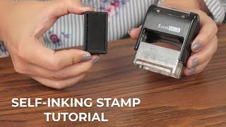 How to ReInk SelfInking Stamps [upl. by Susejedairam]