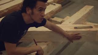 Medieval carpentry  building without nails French Timber Framing amp Scribing [upl. by Llenaj]