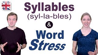 Syllables and Word Stress  English Pronunciation Lesson [upl. by Hardunn]