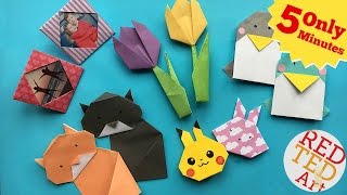 Best 5 Minute Crafts  5 Quick amp Easy Origami Projects  Easy Origami DIYs [upl. by Enyehc]