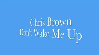 Chris Brown  Dont Wake Me Up  Lyrics [upl. by Lehrer926]