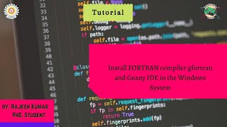 Install FORTRAN compiler gfortran and Geany IDE in the Windows System [upl. by Anawek638]