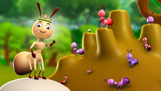 Rani Chinti Ka Sabak 3D Animated Hindi Moral Stories for Kids रानी चींटी का सबक कहानी Ant Tales [upl. by Auhsoj699]