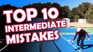 Top 10 most common intermediate pickleball mistakes and how to fix them [upl. by Ysle]