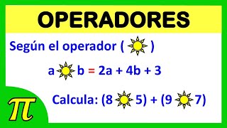 Operadores matemáticos  razonamiento matemático  ejercicio resuelto [upl. by Rasia993]